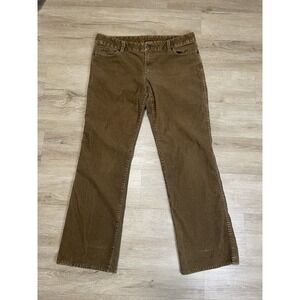 J.Crew Pants Womens Sz 12s Brown Corduroy Bootcut Stretch Casual 5-Pocket Khakis